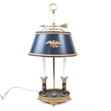 Antigua lámpara de latón estilo imperio francés BOUILLOTTE con tono metálico ajustable FUNCIONA, usado segunda mano  Embacar hacia Argentina