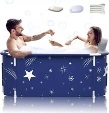 Portable Foldable Bathtub w/ Cover for Adult Family 140cm XL size Stars Kiseely for sale  Shipping to South Africa