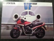 Folleto de ventas de motocicletas Honda VF1000 F, usado segunda mano  Embacar hacia Argentina