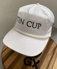 Nuevo Sin Etiquetas Vintage "Tin Cup" tema de Golf Sombrero Blanco Strapback Ajustable nunca usado Gx segunda mano  Embacar hacia Argentina