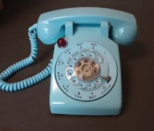 Stromberg-Carlson Vintage Telephone  Blue Rotary Dial Desk 1978 W/Box Nonworking for sale  Shipping to South Africa