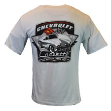 Chevrolet Corvette Masculino T-shirt All-American Sports Car Cinza Claro M L XL XXL comprar usado  Enviando para Brazil