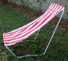 Chaise rayures plage d'occasion  Beaurepaire
