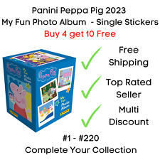 Adesivos individuais Panini Peppa Pig 2023 My Fun Photo Album - Compre 4 e ganhe 10 grátis comprar usado  Enviando para Brazil