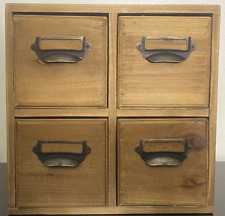 Usado, Caixa de armazenamento organizadora de gaveta de madeira Kirigen marrom 2 camadas 4 gavetas comprar usado  Enviando para Brazil