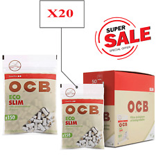 OCB Slim 6mm ECCO BIODEGRADABLE FILTERS 20 BAGS OF 150 FILTERS for sale  Shipping to South Africa