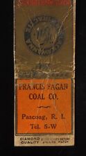 Used, 1930s DIAMOND QUALITY Francis Fagan Coal Co D&H Lackawanna Anthracite Pascoag RI for sale  Shipping to South Africa