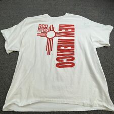 Camiseta Vintage Red River Nuevo México Blanca Para Hombre 2XL Letras Rojas Ciudad de Esquí segunda mano  Embacar hacia Argentina