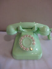 Telefone vintage estilo rotativo botão baquelite verde pastel. comprar usado  Enviando para Brazil