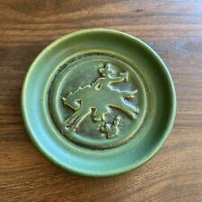 Univ of North Dakota School of Mines Pottery 1958 Horse Cowboy 4" Dish Ashtray for sale  Shipping to South Africa