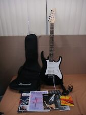 Used, Ibanez GIO 6-String Electric Guitar Black Glitter w/ Whammy Bar Books Case for sale  Shipping to South Africa