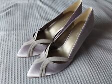 lilac satin shoes for sale  FRODSHAM