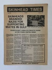 Usado, Jornal Skinhead Times #4 Verão 1991 Reino Unido Oi! Punk Ska Politics Vintage Raro comprar usado  Enviando para Brazil