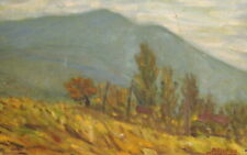 Used, Vintage oil painting expressionist mountain landscape signed for sale  Shipping to South Africa