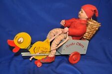Recipiente de doces ANTIGO ALEMANHA carrinho de brinquedo de Páscoa com composição menino elfo 9" comprar usado  Enviando para Brazil