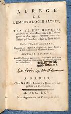 1766 abrégé embryologie gebraucht kaufen  Bad Nauheim
