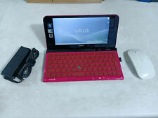 Sony Vaio VGN UMPC VPCP119KJ Z530 1.60GHz 64GB SSD 2GB CAM WIFI WIN 7 HOT PINK for sale  Middle Village