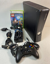 Pacote de controle e jogos Microsoft XBOX 360S Slim preto modelo 1439 250GB testado comprar usado  Enviando para Brazil