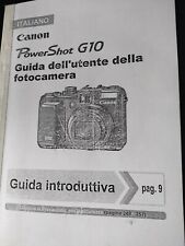 Manuale canon g10 usato  Zevio