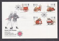 Usado, Isle of Man 1991 FDC Cover Manx Fire Engines Dennis Volvo Laxey carrinho de mão cavalo comprar usado  Enviando para Brazil