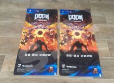 Doom Eternal Werbe Banner Promo Demo Kiosk Store Shop Reklame Playstation PS4  comprar usado  Enviando para Brazil