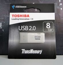 Pen de memoria Toshiba 8 GB TransMemory USB Flash Drive U202 blanco Windows Mac sellado segunda mano  Embacar hacia Argentina