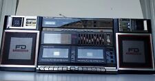 Casete doble, radio y analizador de espectro de 10 bandas Sharp Boombox WF-940 vintage segunda mano  Embacar hacia Argentina