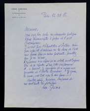Léon gischia lettre d'occasion  Fondettes