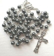Rosary hematite glass for sale  THORNTON-CLEVELEYS