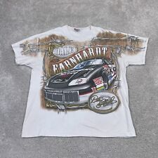 VINTAGE Dale Earnhardt Shirt Mens Extra Large White Intimidator Barbed Wire AOP for sale  Shipping to South Africa