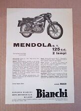 1963 motorcycle bianchi usato  Italia