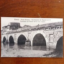 Cartolina rimini ponte usato  Roma