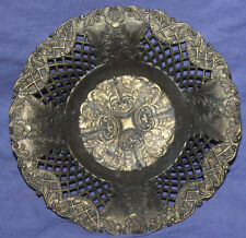 Vintage Italian hand made ornate floral brass bowl for sale  Shipping to South Africa