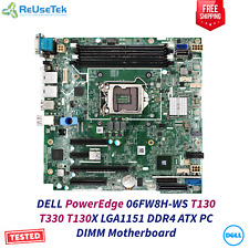 Usado, Placa-mãe DIMM DDR4 ATX PC DELL PowerEdge 06FW8H-WS300 T130 T330 T130X LGA1151 comprar usado  Enviando para Brazil