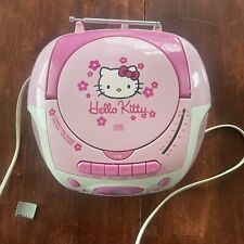 Leitor de CD Hello Kitty Sanrio rádio AM/FM, reprodutor de cassete testado KT2028B comprar usado  Enviando para Brazil