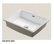 Madeli White Undermount Rectangular Shape Ceramic Basin (#R27) for sale  Shipping to South Africa