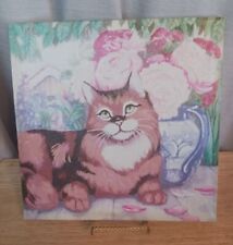 Cat garden canvas for sale  Sequim