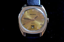 Men's vintage watch - SECONDA, 21 jewels, new strap - PERFECT CONDITION, używany na sprzedaż  PL