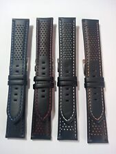 COSMOS AND LORICA DEVIL WATERPROOF RALLY LEATHER STRAP 20 & 22mm. myynnissä  Leverans till Finland