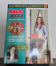 Magic Mesh Deluxe Hands Free Magnetic Screen Door 39"x83" - Black (MM011124) for sale  Shipping to South Africa