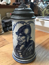 Antique German Stein Royal Bonn Delft #9917 1/2L, used for sale  Shipping to South Africa