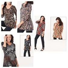 Attitudes by Renee Petite Global Illusions Printed Tunic for sale  Shipping to South Africa