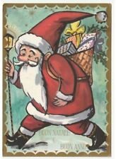 1966 Babbo Natale gerla pacchetti regali cartolina natalizia augurale vintage usato  Fiumicello Villa Vicentina
