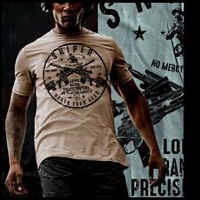 Camiseta Sniper Rifles Cruzados Militares Especialista Marcenaria Morte de Longe Camiseta comprar usado  Enviando para Brazil