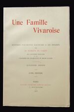 Famille vivaraise marquis d'occasion  Villeneuve-de-Berg