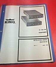 1979 King KT 76A 78A Transponder Installation Manual 006-0143-03 for sale  Shipping to South Africa