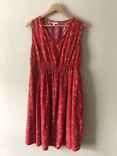 Jojo Maman Bebe - Maternity Floral Red Dress - Size Medium 12/14 for sale  Shipping to South Africa