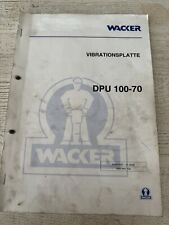 Wacker dpu100 70 gebraucht kaufen  Lichtenstein