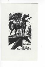 Horse/Pegasus - Bookplate/Exlibris  Emil Kotrba for Ruda Klinkovsky na sprzedaż  PL