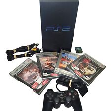 Console Sony PlayStation 2 Fat, controle, cartão de memória, 4 x jogos, cabos PAL comprar usado  Enviando para Brazil